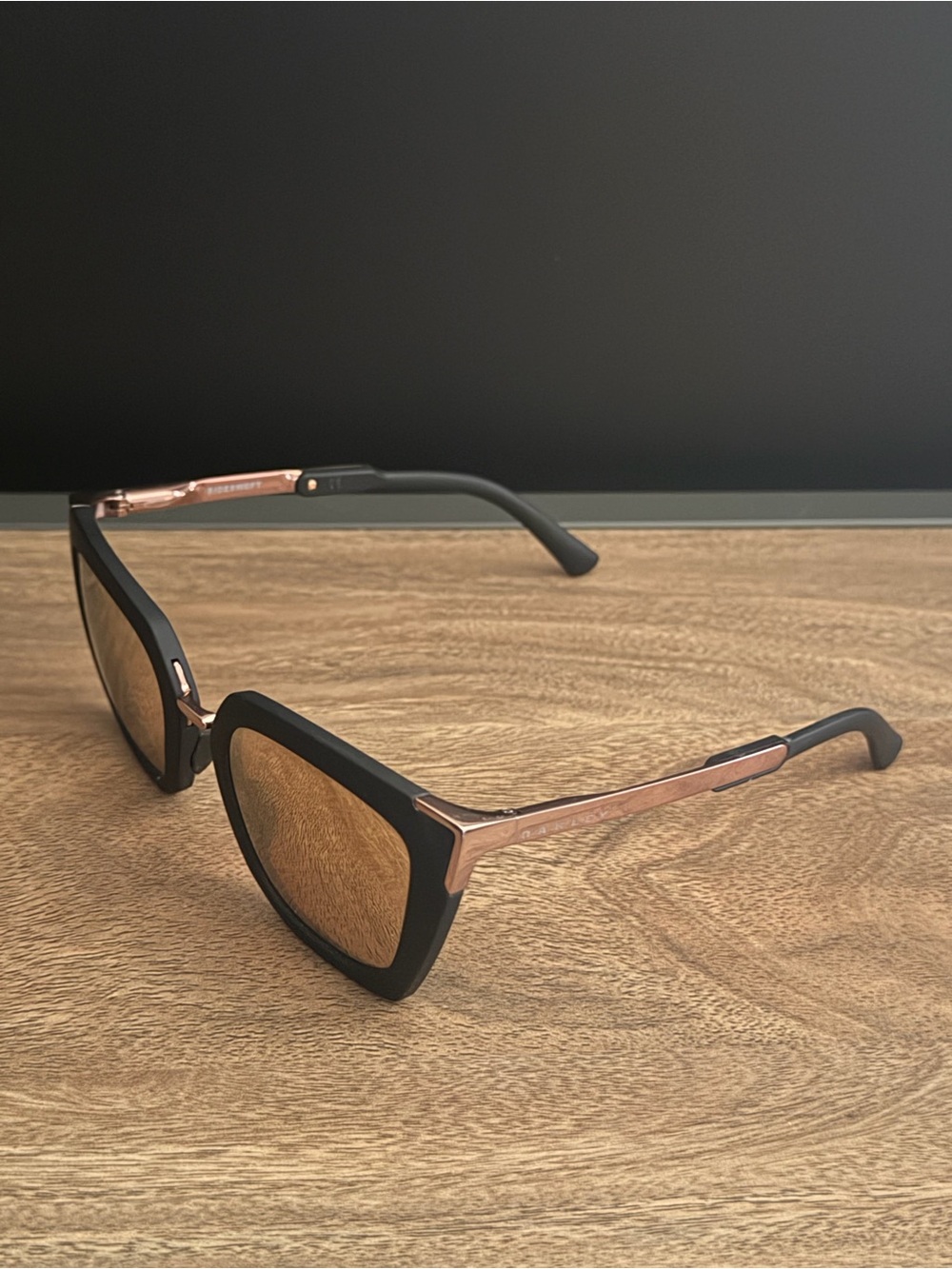 Oakley Sideswept Prizm Polarized Sunglasses - Velvet Black/Rose Gold - Picture 5 of 9